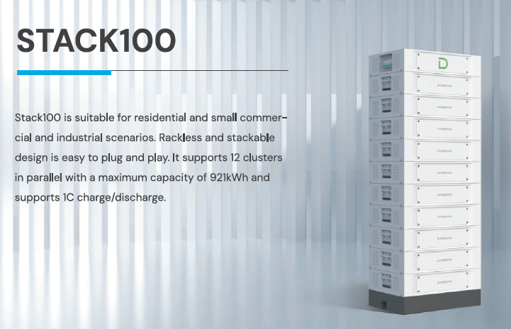 DYNESS Stack100 (15kWh) to 921kWh parallel expandable