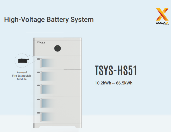 SOLAX Triple Sys. Battery Unit 5.1kWh (TBHS51)