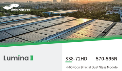 Solar Space 590wp SS8-72HD Silver Frame