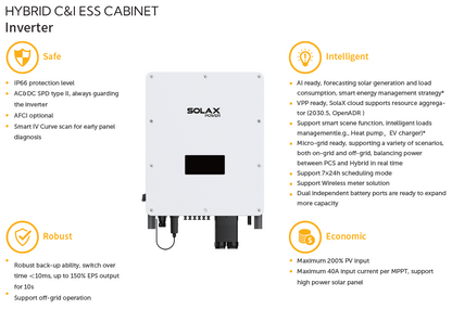 SOLAX AELIO 50kW Hybride inverter