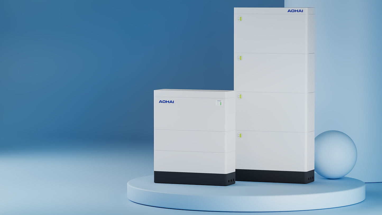 AOHAI Bundle: Home battery 7.68-25.6kWh and 10kW inverter
